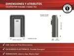 Calefactor Tiro Balanceado Eskabe Tt Tb2 Te 2000 Kcal/h - Imagen de 4